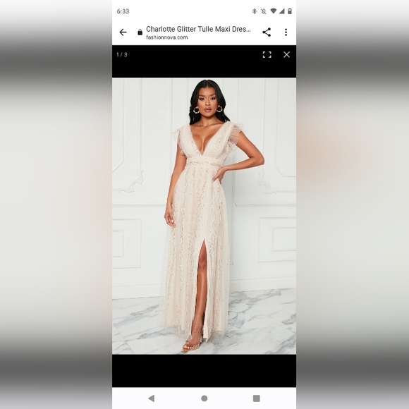 Size large cream dress - Picture 1 of 1